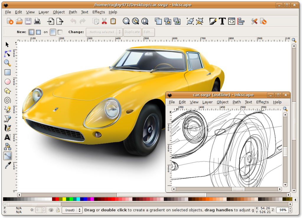 inkscape preview
